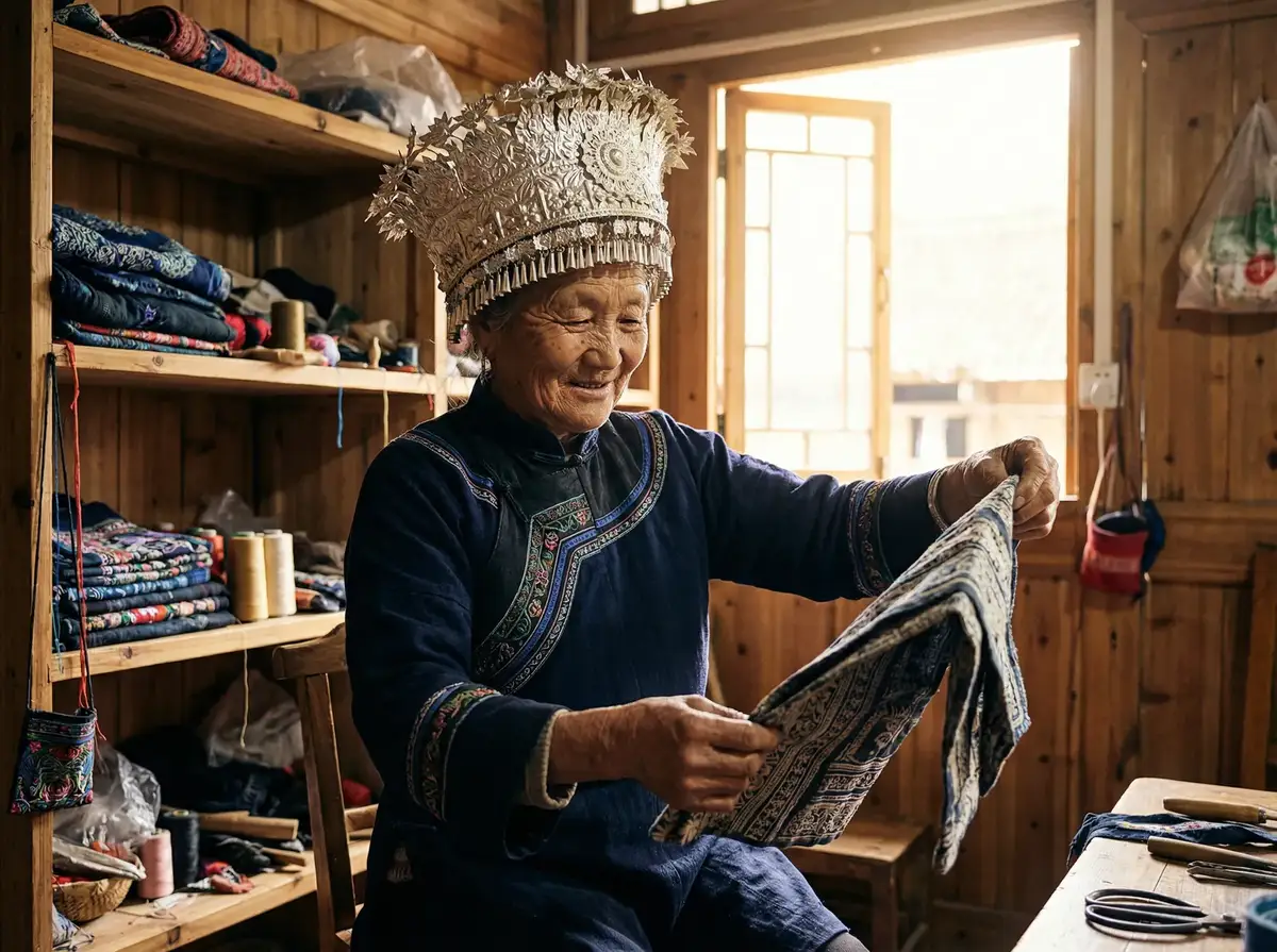 老一辈织锦传承人 - 少妇视频